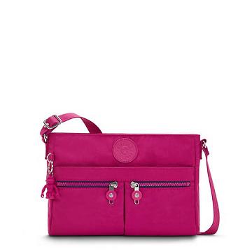 Torba Crossbody Kipling New Angie Modne Różowe Fuksja | PL 2024WN